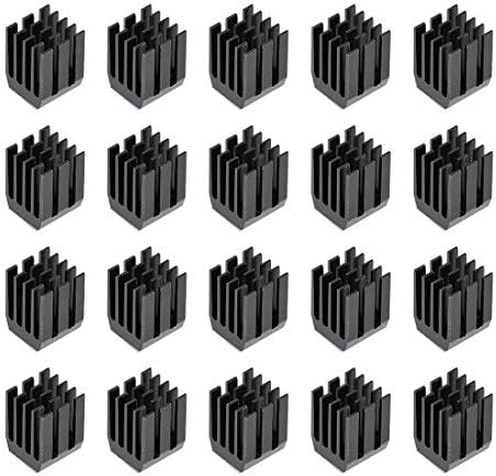 גוף קירור עם תרמית מוליך דבק קלטת 9 איקס 9 איקס 12 מ מ שחור 20 יחידות