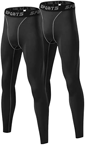 מכנסי דחיסה של Tesuwel 1 או 2 מכנסי דחיסה גברים מגניבים כדורסל יבש אימון אתלטי ריצה טייץ 'חותלות