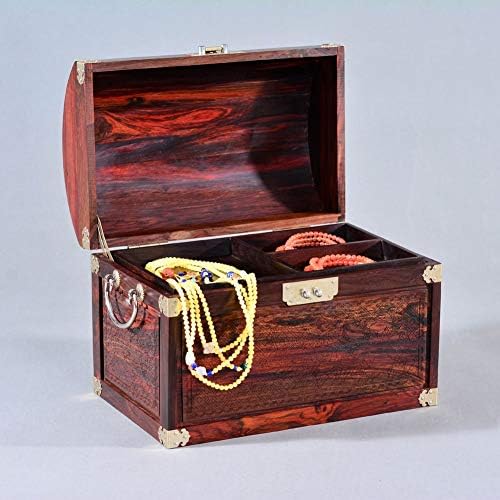 QTT קופסאות תכשיטים מארגן תכשיטים רטרו עם ידית חזה תכשיטים בסגנון סיני לחתונה קופסת תכשיטים מתנה ליום הולדת