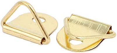 חדש LON0167 תמונה תמונה מוצגת מסגרת צולבת תפר אמינה משולש טבעת טבעת קולב טון זהב 50 pcs