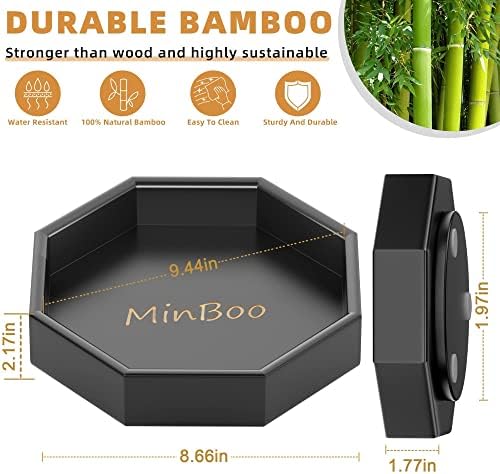מינבו במבוק עצלן סוזן מסתובב מדף תבלינים-360 תואר פטיפון עבור ארונות, משטחי, ועוד