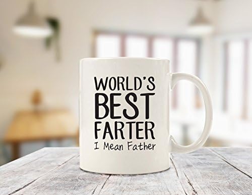 מתנות לאבא, גברים - עולמות הטוב ביותר פארטר/אב מצחיק קפה ספל - הטוב ביותר אבא או הבעל מתנות - ייחודי