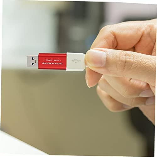 Kombiuda 4 PCS חוסם נתונים מתאמי USB מתאם USB מתאם USB מטענים מסרבים לפריצה חוסם נתונים USB מתאם מתאם מתאם לחסימת