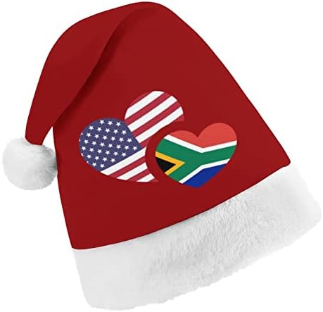 דרום אפריקה ארהב דגל חג המולד כובע אישית סנטה כובע מצחיק חג המולד קישוטים