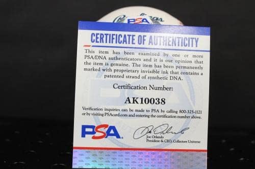 קרל אוורט חתום על חתימת בייסבול אוטומטית PSA/DNA AK10038 - כדורי חתימה