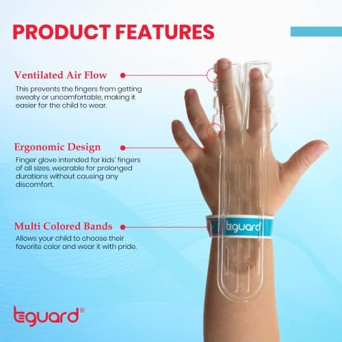 TGUARD AEROFINGER - שומר אצבעות להפסקת מציצת אצבעות ולקידום בריאות הפה - פיתרון יעיל לעצור תינוקות, פעוטות