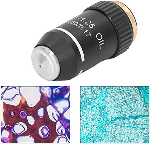 החלפת עדשות אובייקטיביות של אמושיוגה, עדשת הגדלה של מעטפת כרום פי 100 למיקרוסקופים ביולוגיים