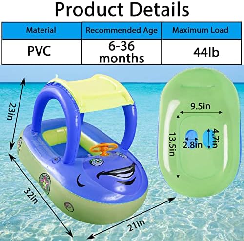 הגה פעוט בריכה צף שמשיה בטיחות מושב מתנפח תינוק צף עבור בריכת תינוקות לשחות צף קיץ החוף חיצוני