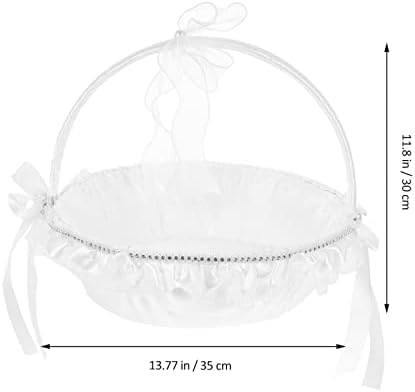 אבאודם 1 מחשב אביזרי עבור סגנון יצירתי תחרה פרח סל הצעה מפזרים חתונה לבן אירופאי בית המפלגה רומנטי