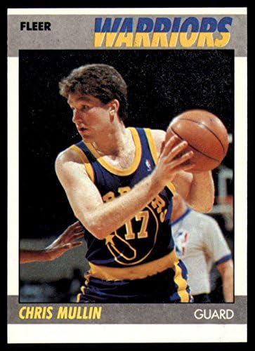 1987-88 FLEER 77 כריס מולין גולדן סטייט ווריורס כרטיס מסחר בכדורסל NBA