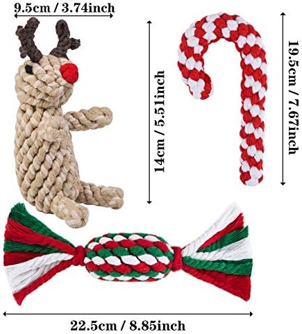 Elcoho כלב חג המולד לעיסת צעצועים חיות מחמד לחג המולד מתנות לחג המולד צעצועים אימוני כלבים מגוונים איילים