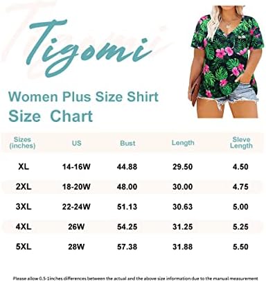 חולצת טי של Tiyomi פלוס גודל לנשים שרוול קצר רופף חולצה מזדמנת חולצה רכה עניבה צבע הדפסת צבע חולצות צבע XL-5XL