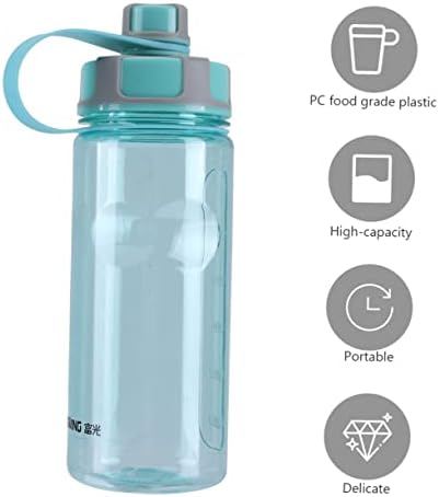 Sherchpry Sports Water בקבוקי 1 pc כושר כפול-יציאה כושר ספורט קיבולת ניידת נסיעות ניידות מיכל פלסטיק