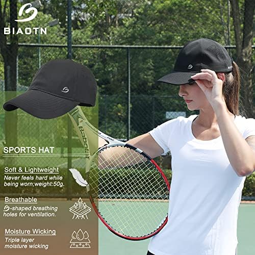 3 חבילות כובעי בייסבול מתכווננים לנשים גברים, כובעי הספורט הטובים ביותר לריצה, טניס, גולף ועבודה
