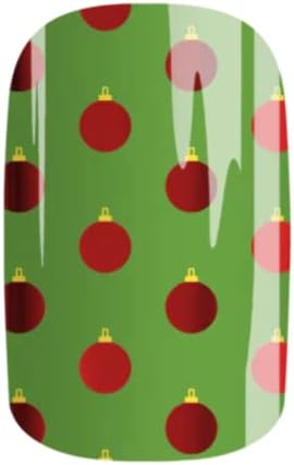 שובב או נחמד-ג 'מברי ג' ל רצועות - אדום וירוק חג המולד חג הציפורניים