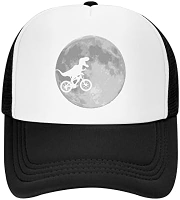 דינוזאור אופני וירח נהג משאית כובע לגברים או נשים-רשת בייסבול סנאפבק כובע בחוץ