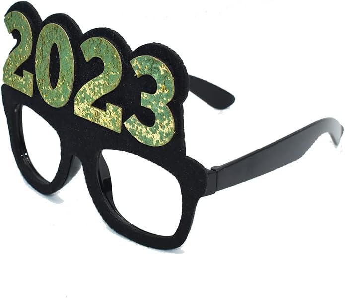 Swyoun 2 PCS 2023 משקפי ראק נצנצים זהב