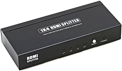 CMPLE 8 יציאות HDMI מופעל מפצל 1x8 לתמיכה מלאה ב- HD 4K @30Hz ו- 3D