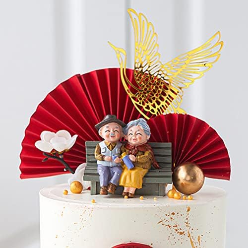 ליובו חתונת דקור 1 מחשב סבא וסבתא בצורת דקור ייחודי עוגת קישוט עוגת מיני קישוט בית תפאורה זוגות מתנות