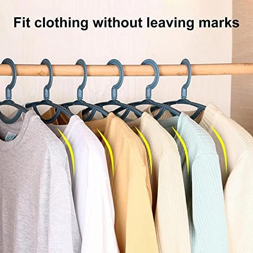 SAWQF 5 יחידות ללא החלקה על בגדי פלסטיק מעבים קולבי תליוני חולצות מכנסיים בגדים מתלים כתף רחבים ציוד לבית