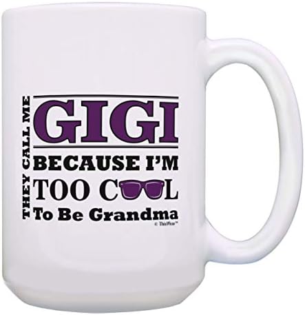 זהללבוש אמא של יום מתנה עבור ג ' יג ' י מדי מגניב כדי להיות סבתא משקפי שמש מתנה קפה ספל תה כוס לבן