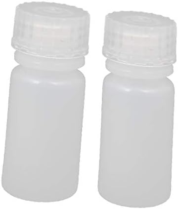 X-DREE 2 PCS 4 מל פלסטיק פה רחב מעבדה מדגם בקבוק בקבוק מעבה לבקבוק לבן (2 יחידות 4 מל FLACONE