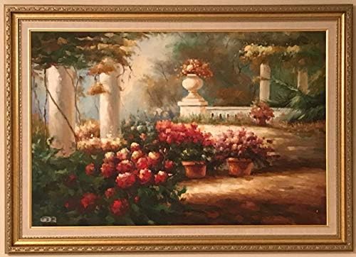 ציור אמנות יפה גן ורדים מאת גואן וון וו