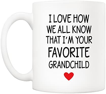 5אופ אמהות יום ואבות יום סבתא רבא סבא ספל מנכדה נכד, אני אוהב איך כולנו יודעים כי אני האהוב עליך