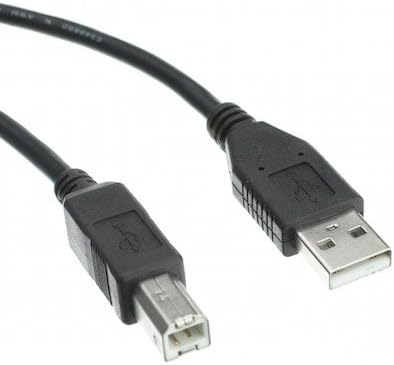 3ft USB 2.0 סוג A זכר כבל זכר מסוג B, שחור