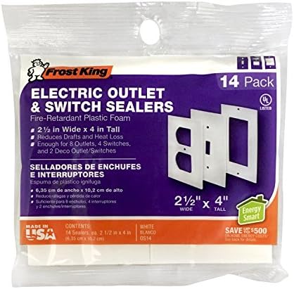 Frost King OS14H 8 Outlet & 4 Switch Syalces, לבן