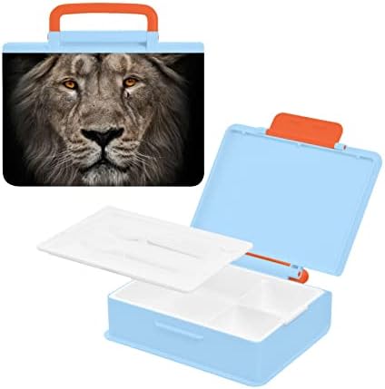דיוקן Alaza של אריה דפוס בעלי חיים דפוס בנטו קופסת ארוחת צהריים ללא BPA מכולות ארוחת צהריים חסרות