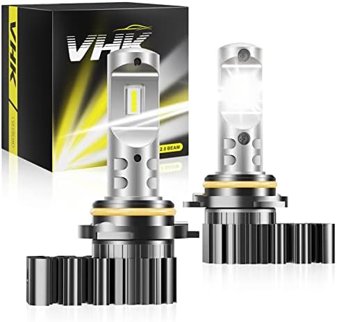 VHK יכול AM AM Renegade Commander פנסי LED, נורות קרן נמוכה אחת/קרן גבוהה HB3/9005 נורות, 6000K לבן