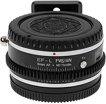 ויזלקס היתוך ומצערת מתאם חכם התואם עדשות מסגרת מלאות של Canon EF במצלמות Alliance L-Mount Select L-Mount