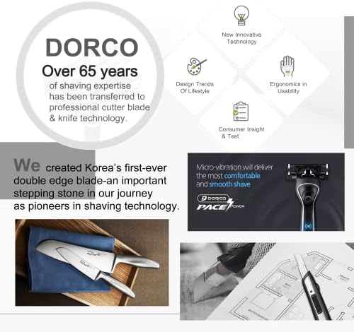 DORCO איכותי איכותי תיבת שירות סכין S601-סוג גלגל של מערכת בטיחות בורג מוצקה, עיצוב גדול, כלי הצמדה מובנה ומובנה,
