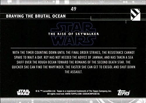 2020 Topps מלחמת הכוכבים העלייה של Skywalker Series 249 אמיץ את כרטיס המסחר באוקיאנוס האכזרי