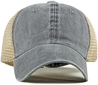 קרוגו גברים של מתכוונן רשת חזרה כובע מעוקל ביל סנאפבק רשת בייסבול כובע רטרו שטף נהג משאית כובע לנשימה שמש