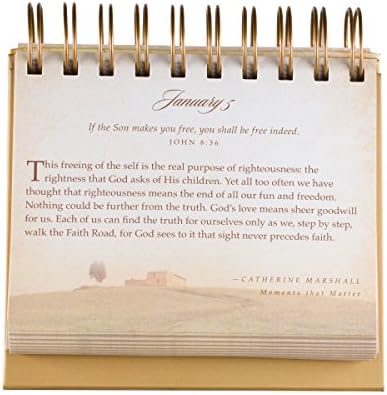 לוח השנה היפוך של Dayspring - הבטחות אלוהים מיום ליום - 77872, לוח השנה בראון ופליפ - תפילות וברכות