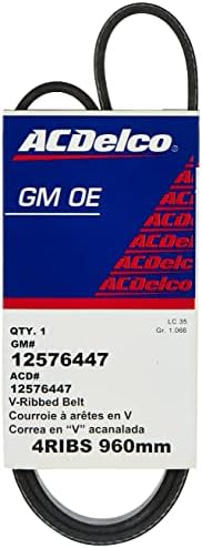 ACDELCO GM ציוד מקורי 12576447 חגורת סרפנטין משובצת V