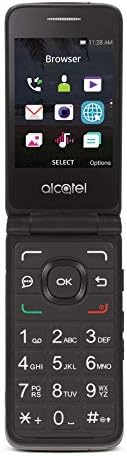 Tracfone Alcatel Alcatel Myflip 4G Flip Plip טלפון- שחור - 4GB - כרטיס SIM כלול - CDMA