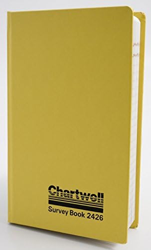 Exacompta - ref 2242z - Chartwell - מידות ספר סקר מקרים - 106 x 165 ממ בגודל, פסקי דין מרופדים, גיליונות ממוספרים