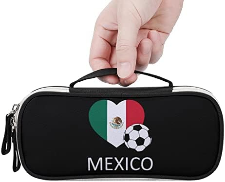 אהבה מקסיקו כדורגל נייד עפרונות ניידים עט קיבולת עט עט מארגן איפור קוסמטי מארגן