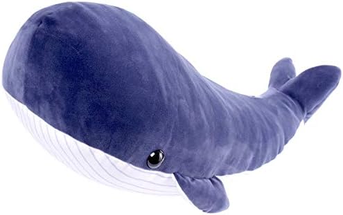 ללה בית לוויתן כחול גדול ממולא חיה ענקית מחבקת צעצוע כרית רכה 23.6 innch/60 סנטימטר