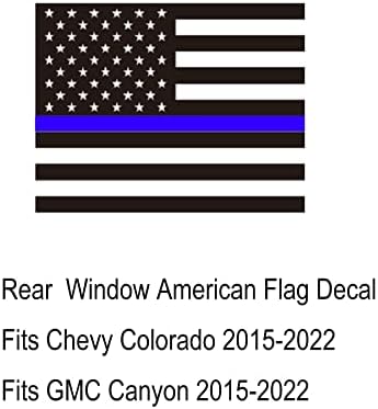 Zxiaochun אחורי חלון אמצעי אמצעי דגל דגל אמריקאי מדבק לשברולט קולורדו קניון GMC 2015-2022 2023 מרכז הזזה