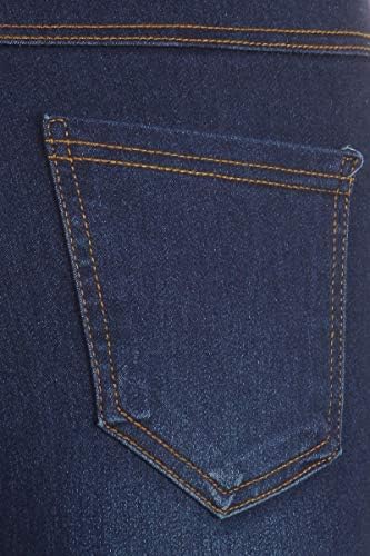 ג 'ינס סקיני קרוע לנשים וג' ינג 'ים מושכים מותניים אלסטיים למתוח מכנסי ג' ינס רגילים-בתוספת מידה