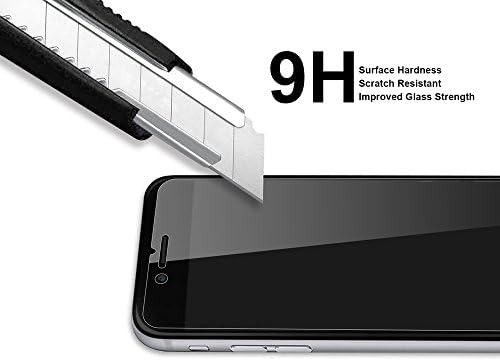 סופרשילדז מיועד לאפל אייפון 8 פלוס ואייפון 7 פלוס מגן מסך זכוכית מחוסמת נגד ריגול, אנטי שריטות, ללא