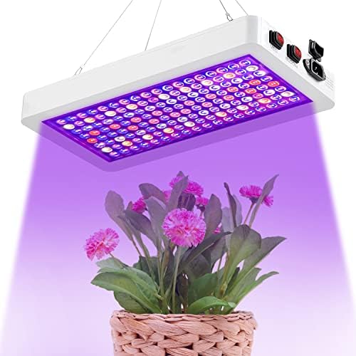 LED LED גדל אורות, 1500 וולט אורות לצמחים מקורה, ספקטרום מלא צמח אור, צמח צמחי אור להתחלת זרעים, ירקות ופרח