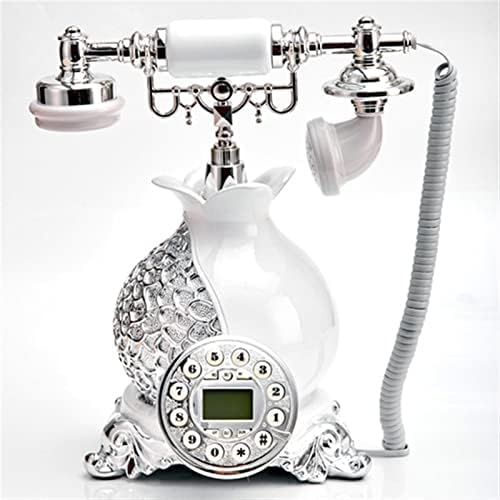 גאוני אירופה בסגנון טלפון קווי למשרד ביתי עשוי טלפון קבוע לבן ואדום