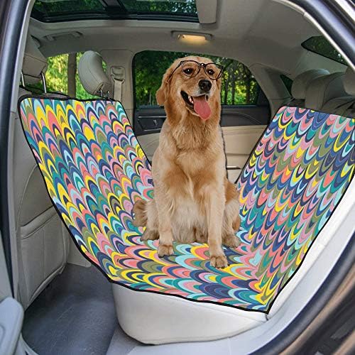 כיסוי מושב כלב מותאם אישית נופל עיצוב סגנון יד-צבוע הדפסת רכב מושב מכסה לכלבים עמיד למים החלקה