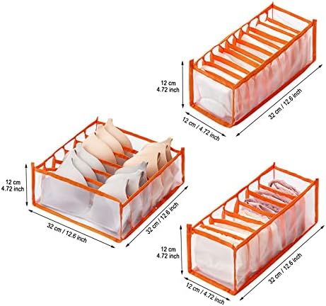 תחתוני תיבת אחסון עם תאים גרבי חזיית תחתוני ארגונית מגירות ברור תחת מיטת אחסון