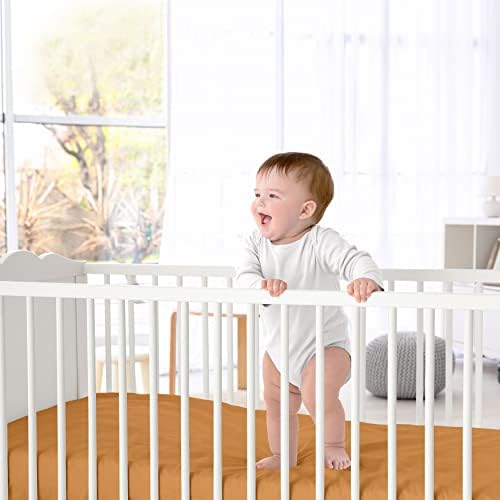 ג'וג'ו מתוק מעצב דלעת מוצקה ילד או ילדה מצוידת גיליון עריסה תינוק או משתלת מיטת פעוטות - דלעת חלודה